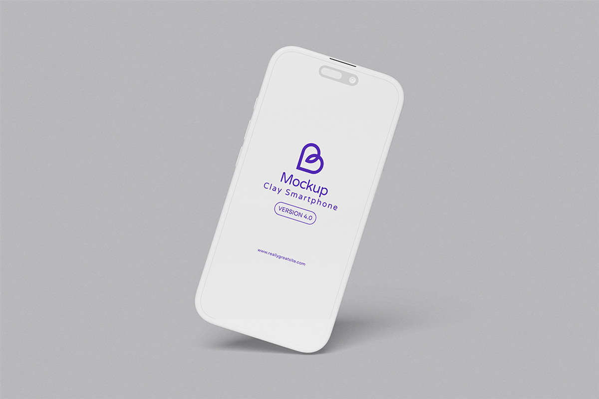 Clay Smartphone Mockup, a Product Mockup by swsi-studio (Photo 4 of 5)