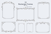 Vintage Vector Frames & Bows, a Decorative Illustration by EL_SUHOVA (Thumbnail 5 of 11)