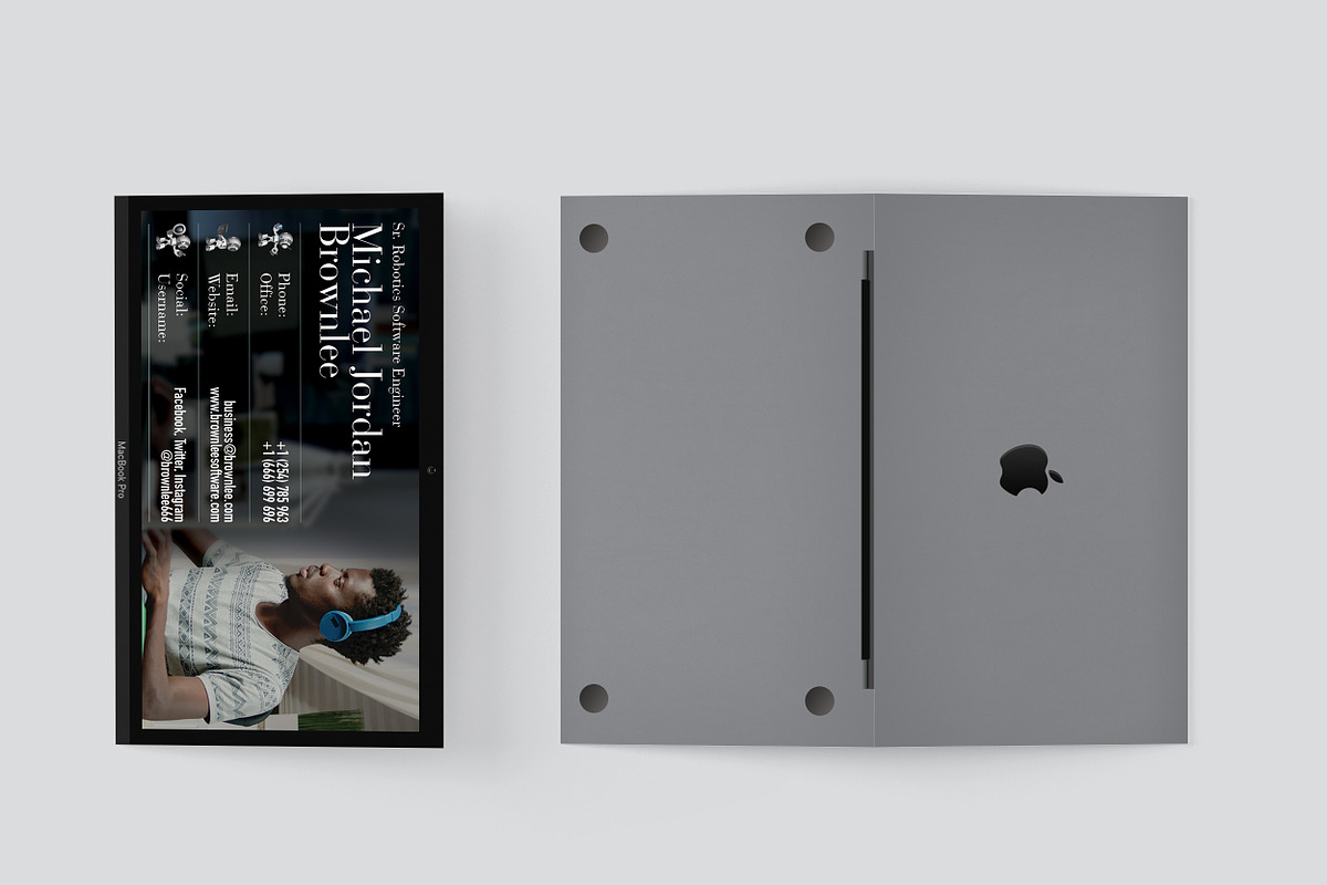 Folded Business Card - Software, a Business Card Template by TheFeture (Photo 2 of 5)