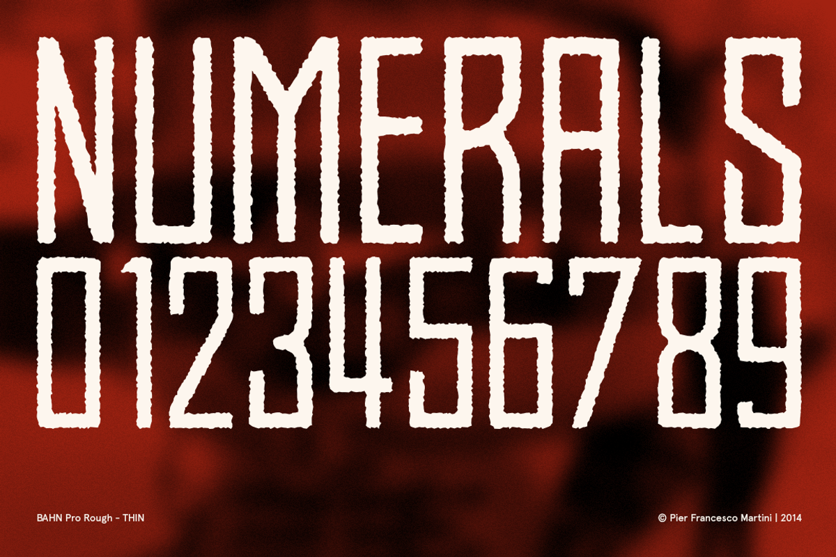 BAHN Pro Rough - THIN, a Sans Serif Font by MARTINI Type Designer (Photo 4 of 5)