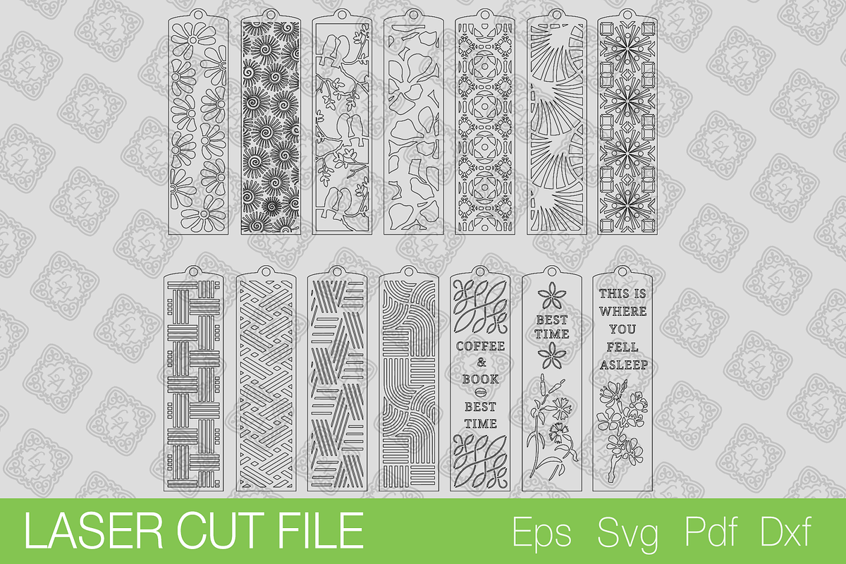 Bookmark Laser Cut SVG, a Templates & Theme by Lerina Art (Photo 2 of 3)