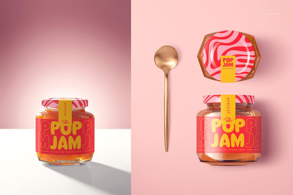 Jam Jar Mockup Bundle, a Cups & Container Mockup by creatsy5 (Photo 7 of 65)