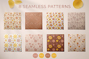 Floral Beauty Set. Daring Sunflower., a Texture Illustration by Illustana (Thumbnail 7 of 10)