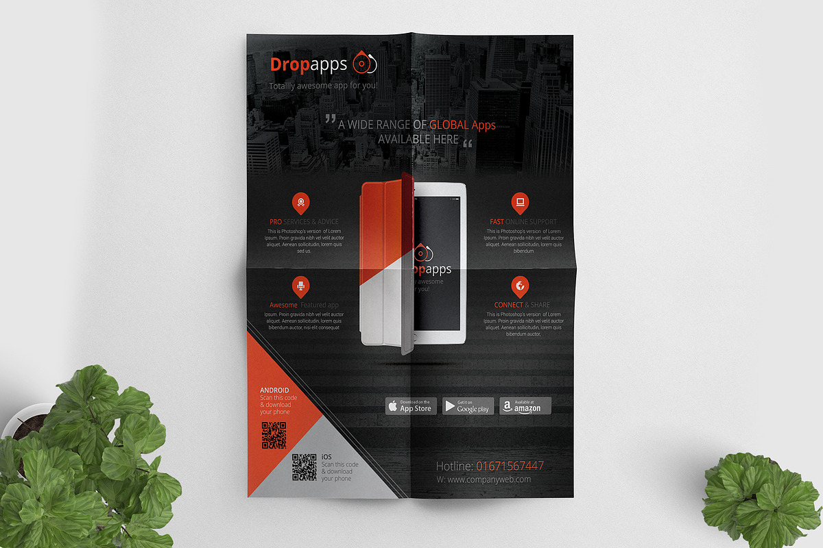 App Promotional Flyer, a Flyer Template by ideaz_sabbir (Photo 5 of 6)