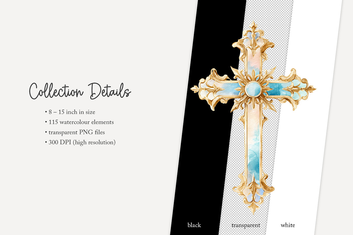 115 watercolour church clip art, an Object Illustration by Poppy Lane Studio (Photo 11 of 11)