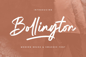 Bollington – Brush Script Font
