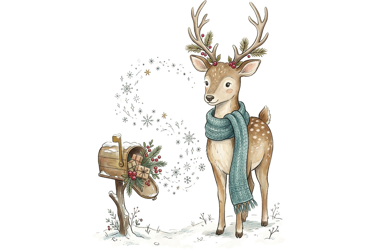 Cozy Winter Animals Clipart Bundle, an Animal Illustration by T-shirt Pond (Photo 16 of 26)
