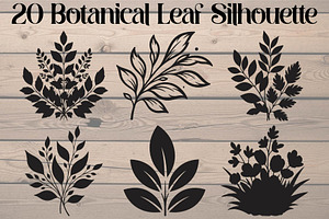 Botanical Leaf Silhouette, an Object Graphic by Creativeshirt