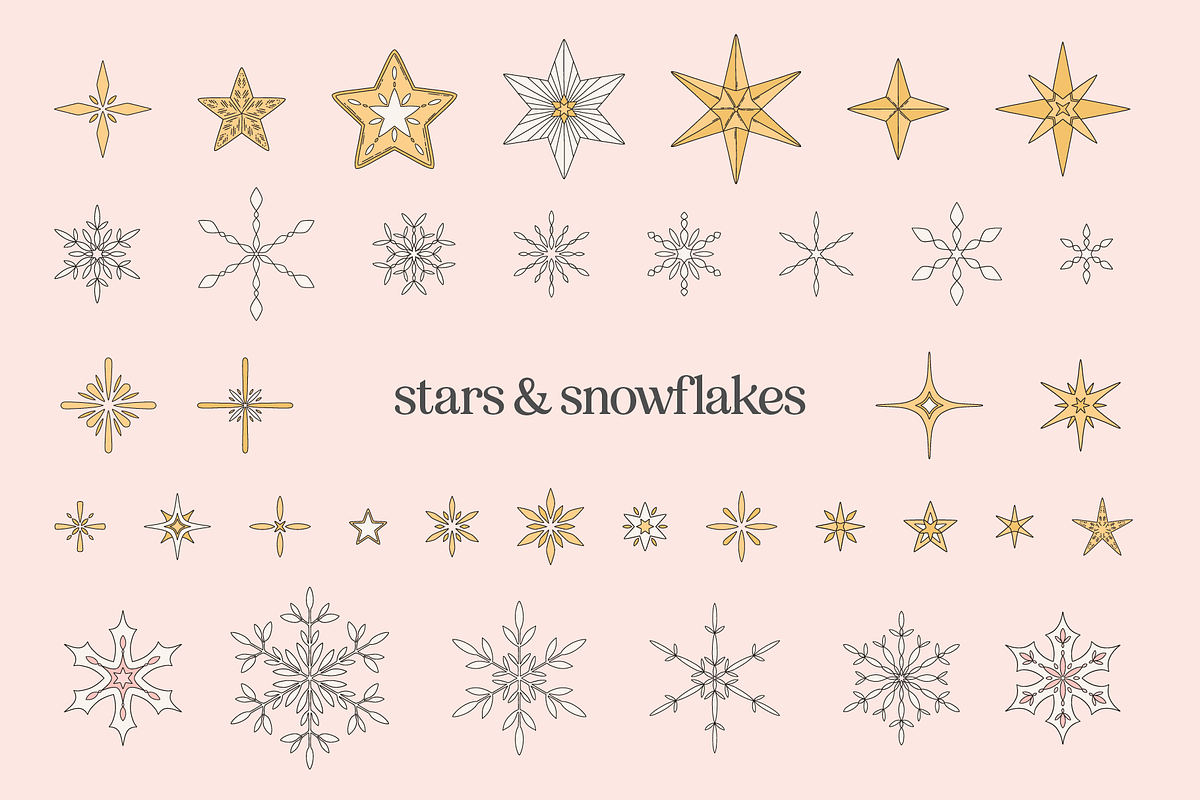 Festive Decor Vector Illustrations, a Decorative Illustration by Emma Webb Studio (Photo 5 of 10)