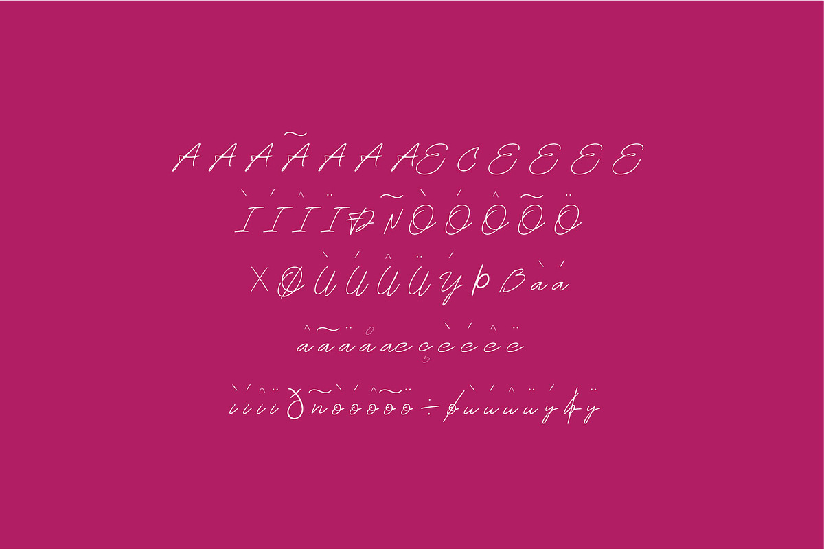 Rosa Signature typeface, a Script Font by WAP (Photo 6 of 6)