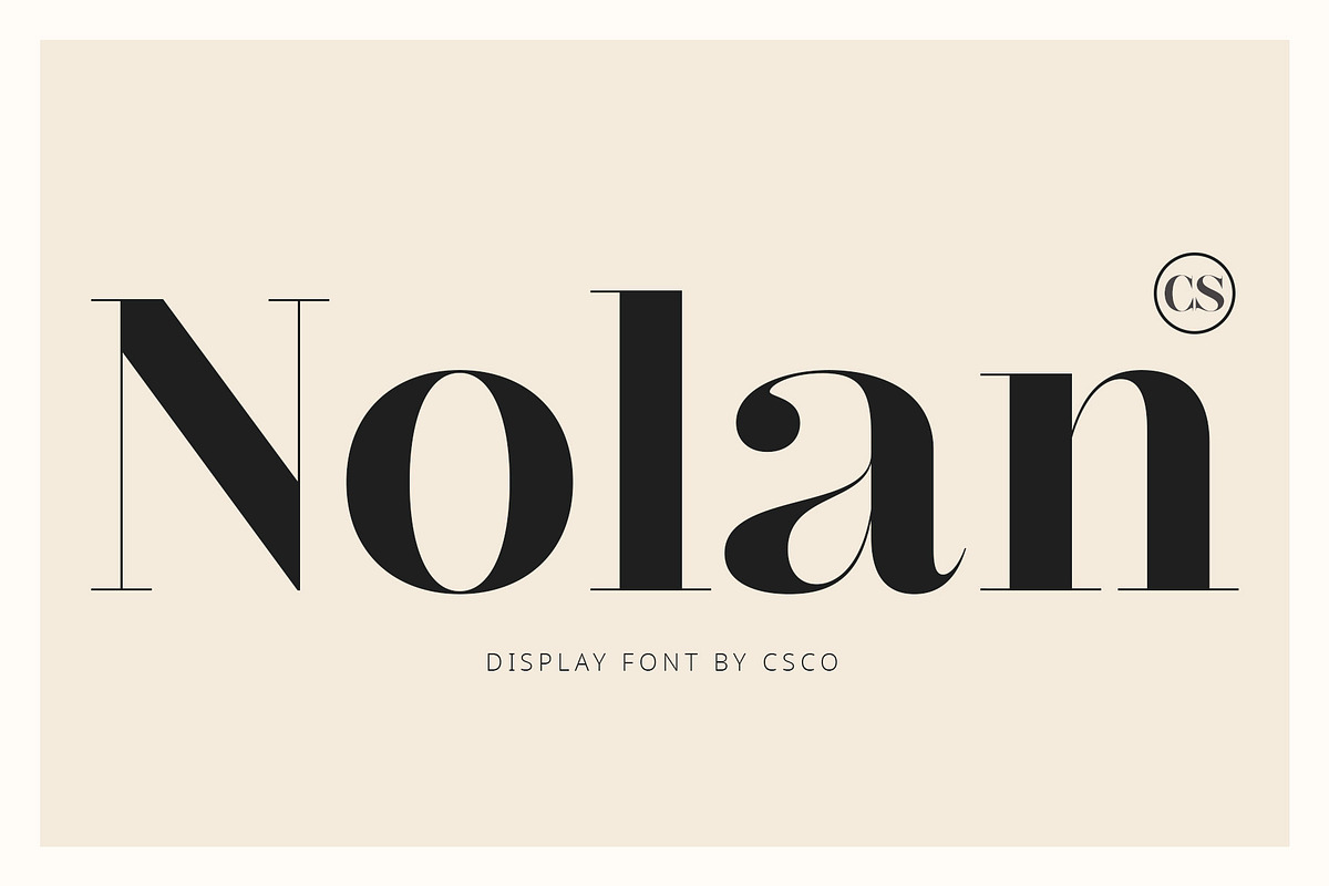 CS Nolan – Classic Font, a Serif Font by Craft Supply Co. (Photo 1 of 8)
