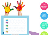 25 Tracing Practice Sheet Activities, an Education Illustration by Design Unique (Thumbnail 4 of 8)