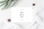 7x5 Christmas Card Mockup, P05, a Product Mockup by FOXIMIDesign (Thumbnail 3 of 6)