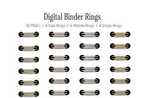 Wire Coil Digital Binder Rings