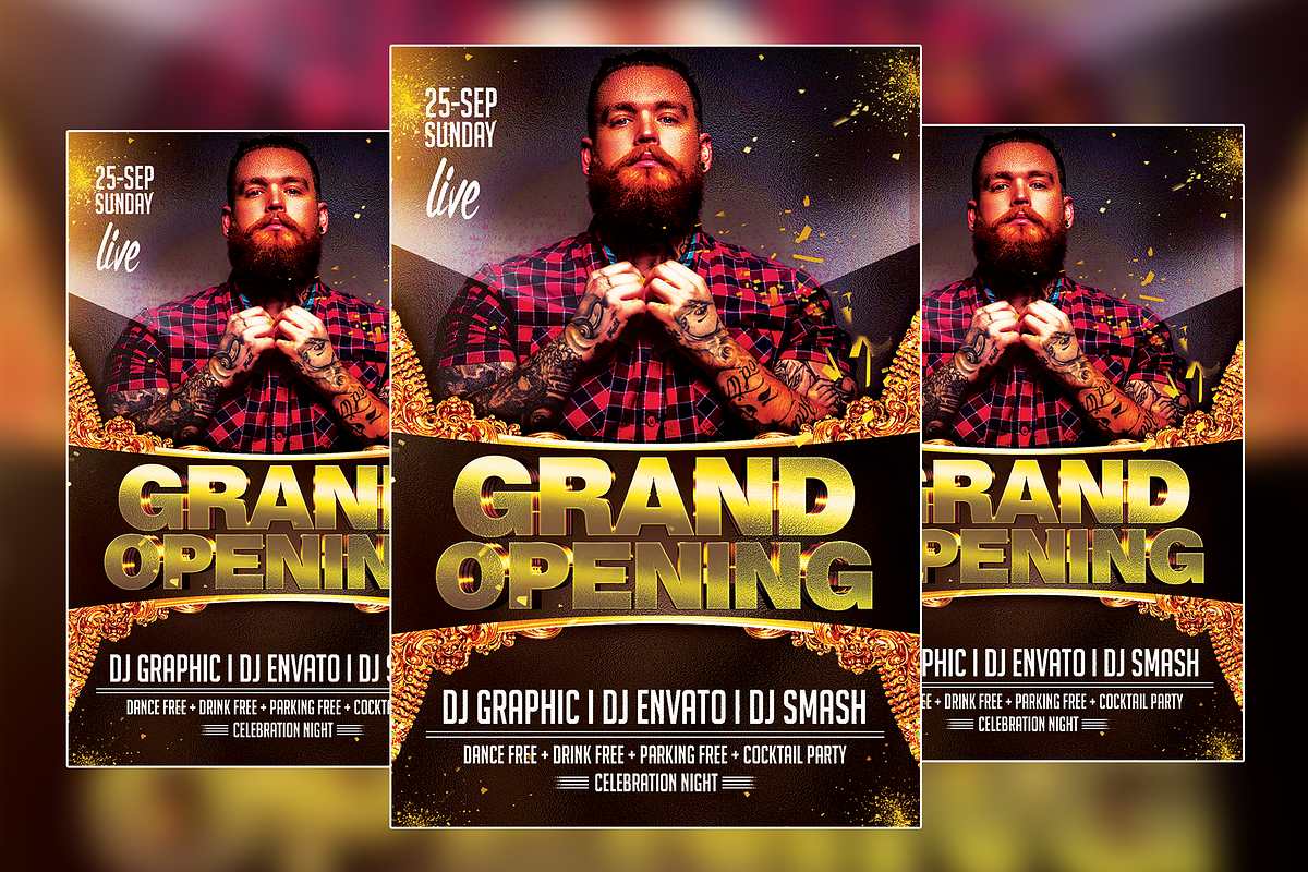 Grand Opening Flyer, a Flyer Template by VaaniDesigns (Photo 2 of 2)