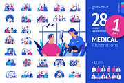 Part 1 Medical illustration, Color 2, a Healthcare Illustration by Grivina's shop (Thumbnail 1 of 9)