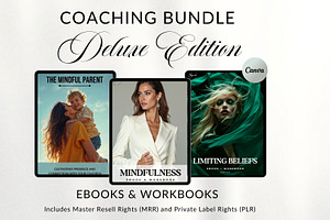 Coaching Bundle EBooks MRR PLR, a Brochure Template by CopertiniStudio