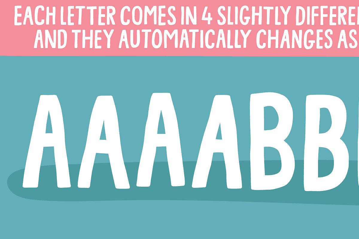 Lots Of Fun, a Sans Serif Font by pizzadudedotdk (Photo 2 of 10)