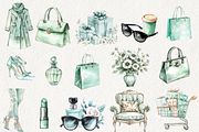 Fancy Shopping Boutique Clipart, an Illustration by NadiaTheronArt (Thumbnail 2 of 4)