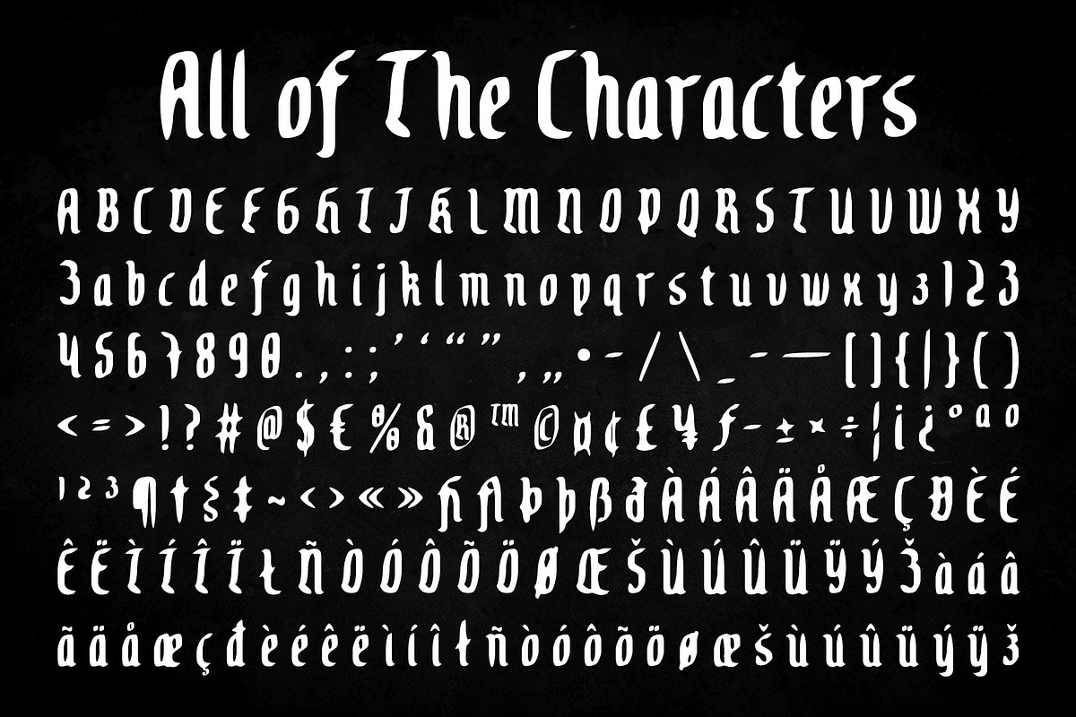 CS Brine Drawn, a Blackletter Font by Craft Supply Co. (Photo 8 of 8)