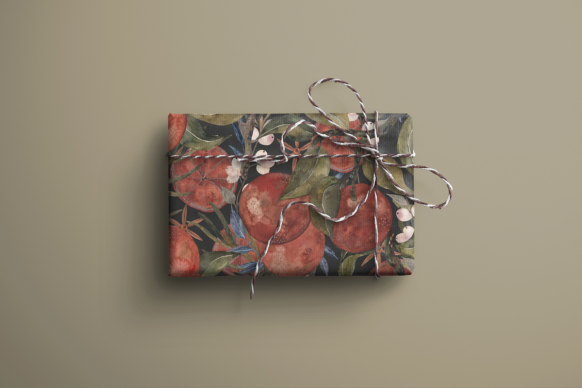 Pattern Oranges, a Decorative Illustration by PASHKOVA (Photo 10 of 15)