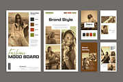 Modern Brand Fashion Mood Board, a Stationery Template by MightyDesign (Thumbnail 1 of 10)