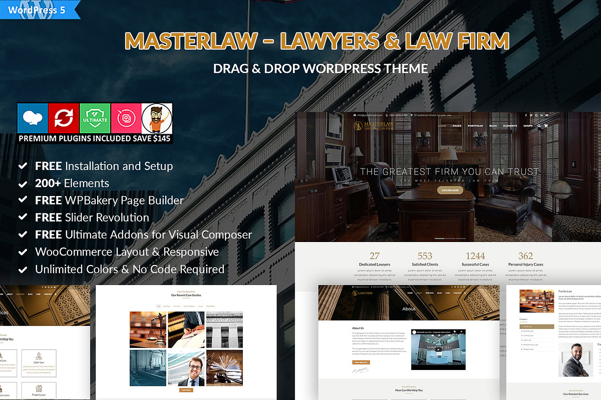 Masterlaw – Lawyers & Law Firm Theme, a WordPress Template by Cherry Wordpress Theme (Photo 1 of 8)