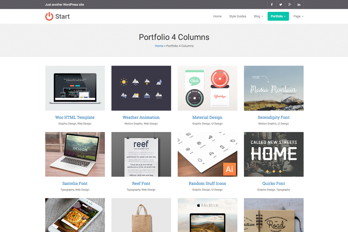 Start ~ Multi-Purpose WP Theme, a WordPress Template by YoArts (Photo 5 of 5)