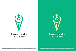 People Health Abstract Logo Design, a Branding & Logo Template by Morvana Crew