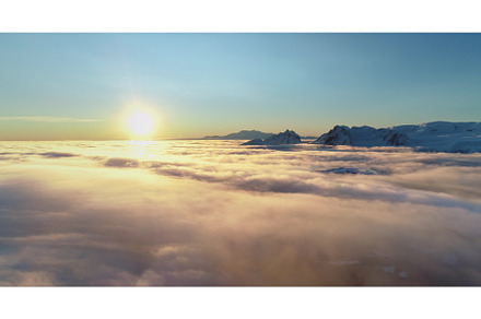 Mountain range towering above, a Nature Photo by Mozgova