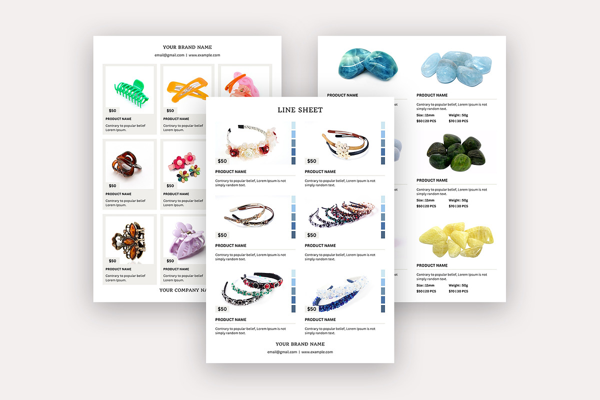 Wholesale Line Sheet Template, a Stationery Template by Design Zone (Photo 4 of 5)