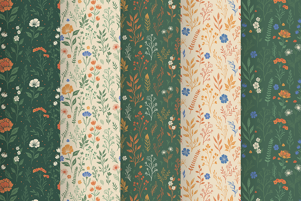 COZY SUMMER PATTERNS, a Pattern Graphic by HmarkaShop (Photo 3 of 3)