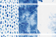 Navy Blue Watercolor Digital Papers, a Pattern Graphic by PeDe Designs (Thumbnail 6 of 6)