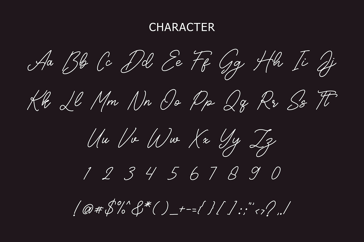 Kallima Modern Monoline Script Font, a Script Font by Giant Design (Photo 10 of 10)