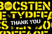 Bocsten – Splashed Stencil Font, a Sans Serif Font by Drizy (Thumbnail 9 of 9)