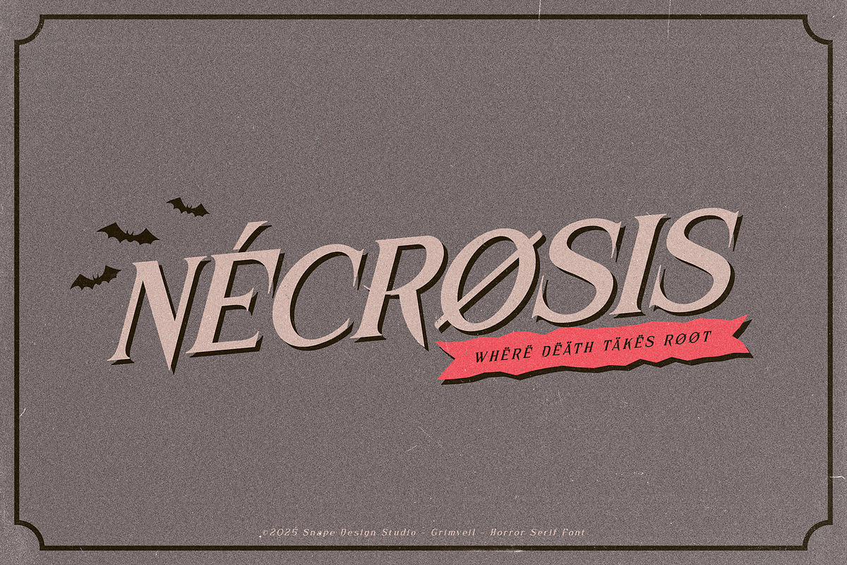 Grimveil - Horror Serif Font, a Serif Font by Snape Design Studio (Photo 7 of 12)