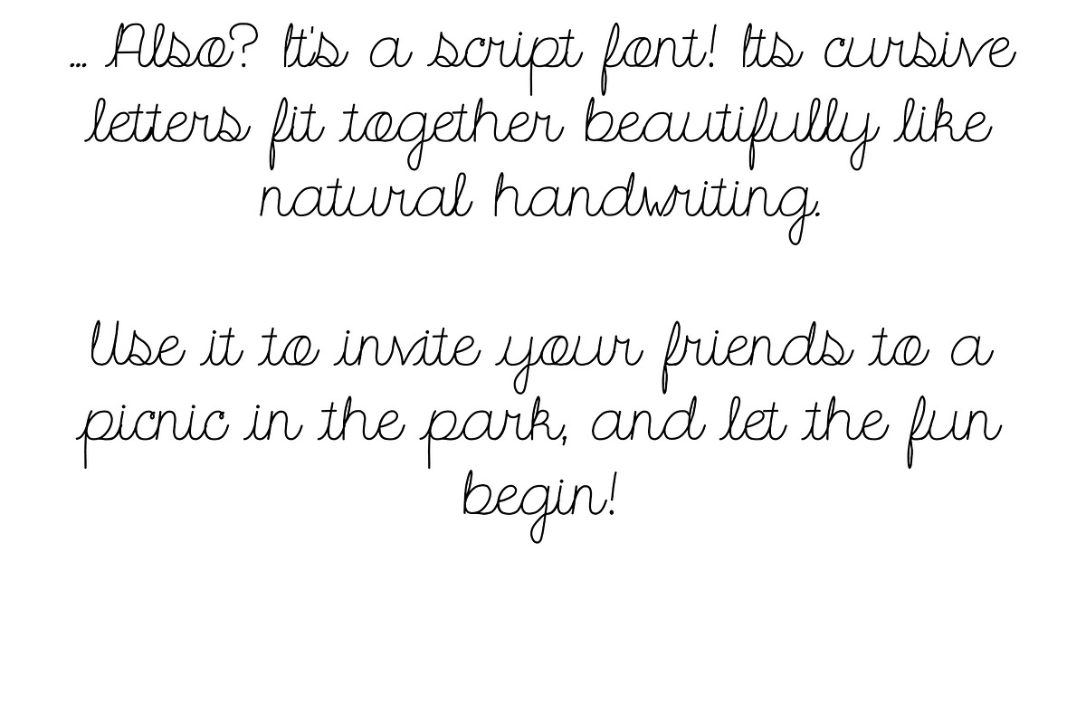 Font Happy Day Cursive Script Cute!, a Script Font by PageLightStudios (Photo 3 of 8)