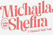 Michaila Shefira, a Serif Font by Nathatype (Thumbnail 1 of 11)
