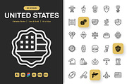United States Icons, an Icon by Spacepixel Creative (Thumbnail 1 of 3)