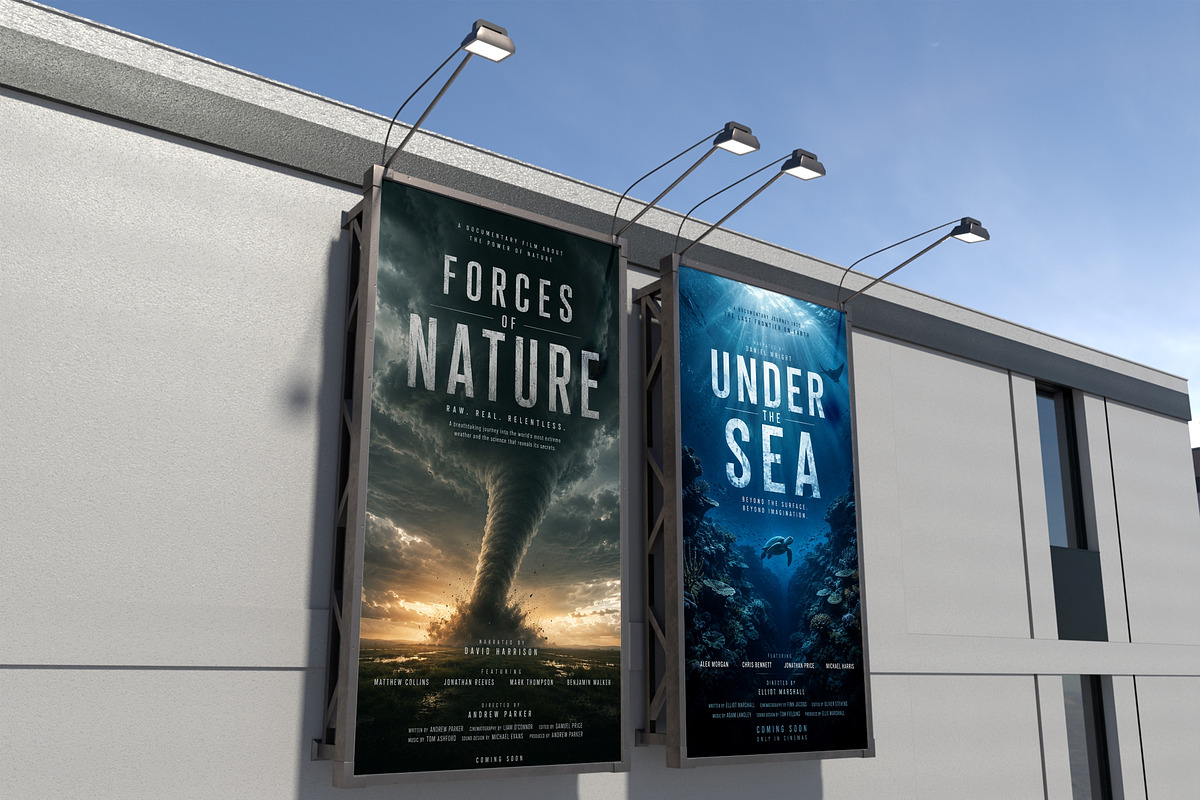Advertising Movie Billboard Mockup, an Advertising Mockup by Bartama Graphic (Photo 3 of 4)