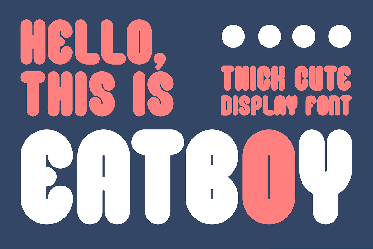 Eatboy - Fun Display Font, a Font by figuree studio (Photo 1 of 8)
