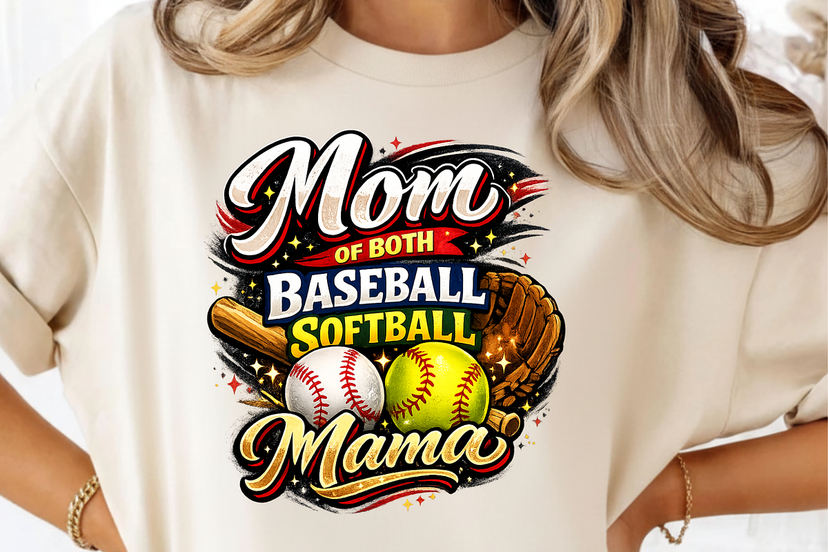 Mom Of Both Baseball Softball PNG, a Graphic by Vector Portal (Photo 8 of 9)