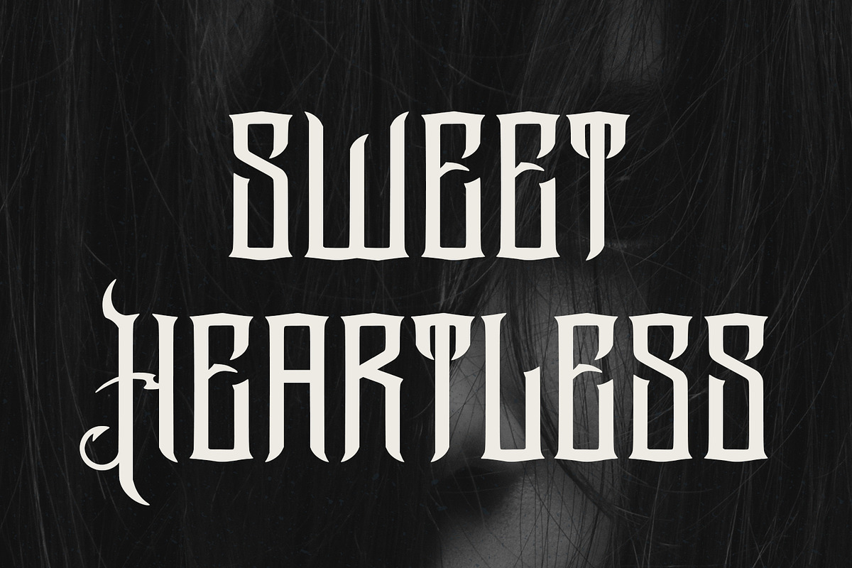 Arzzell Blackletter Display Font, a Font by Maulana Creative (Photo 6 of 7)