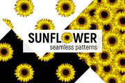 Sunflower - seamless patterns., a Pattern Graphic by ARTVracovska (Thumbnail 1 of 5)