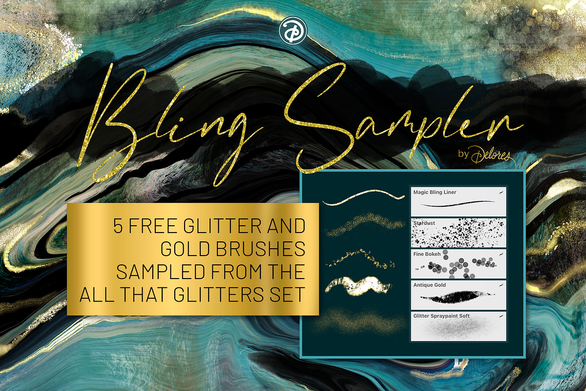 Mixed Media Procreate Bundle, a Brushes & More by DeloresArt (Photo 11 of 45)