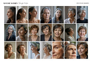 Diverse Mature Women Beauty & Hair, a Beauty & Fashion Photo by gstudiovect21 (Thumbnail 3 of 5)