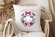 Halloween Vintage Ghost Boho Flowers, an Illustration by DreamCafeArt (Thumbnail 6 of 7)