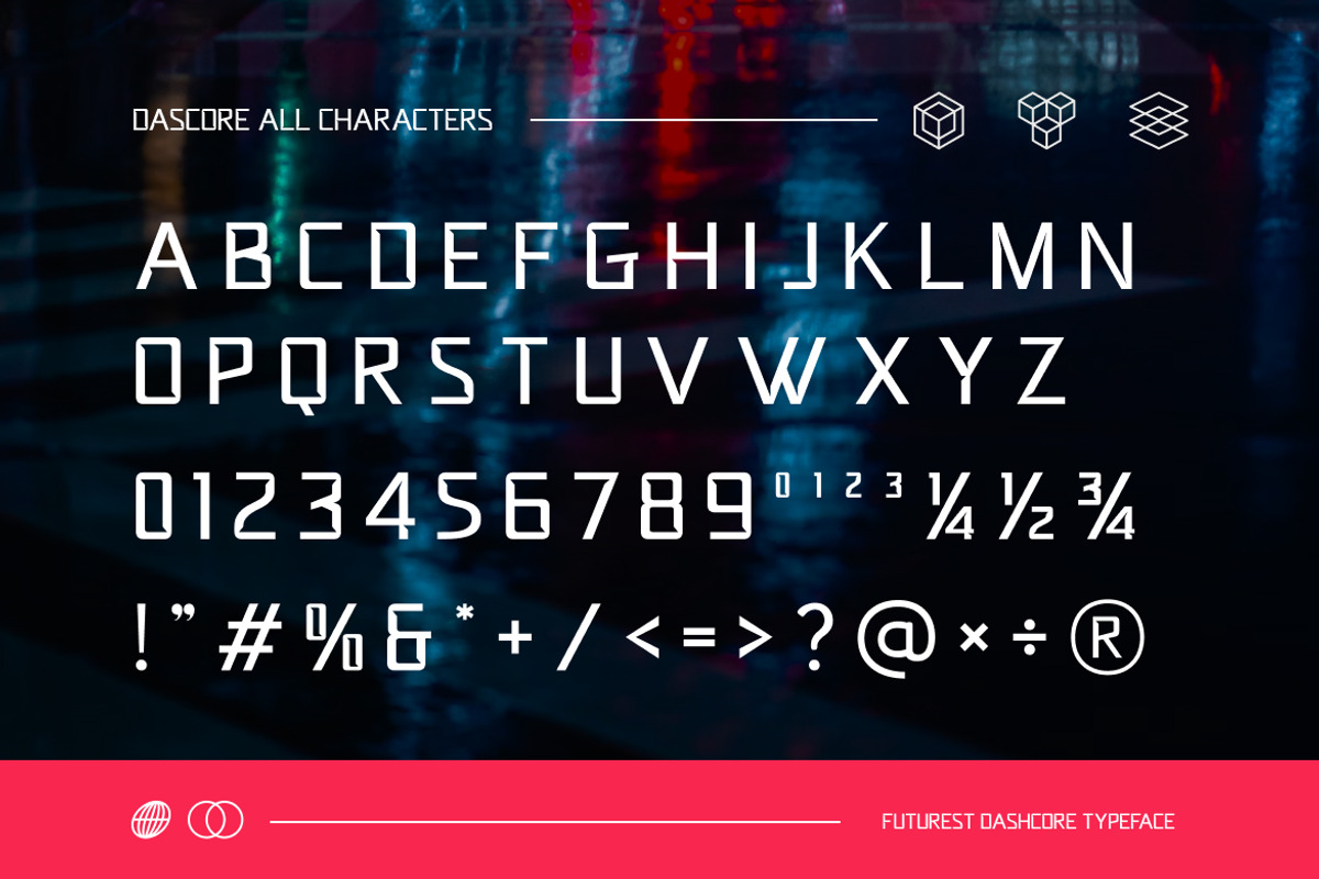 Dashcore Contemporary Sans Font, a Sans Serif Font by Vadovastd (Photo 2 of 7)
