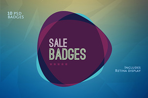 Flat Flavour Sales Badges