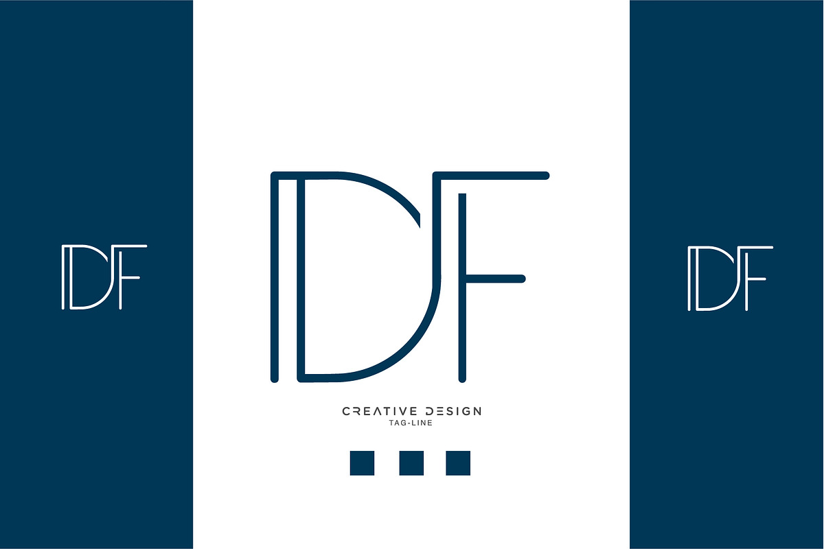 DF or FD logo monogram, a Branding & Logo Template by design_proleague